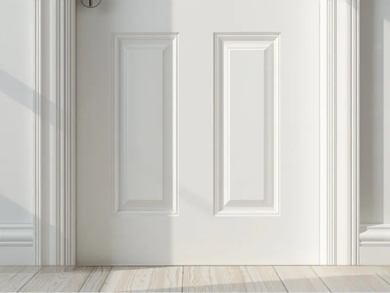 Door and trim painting with crisp clean lines