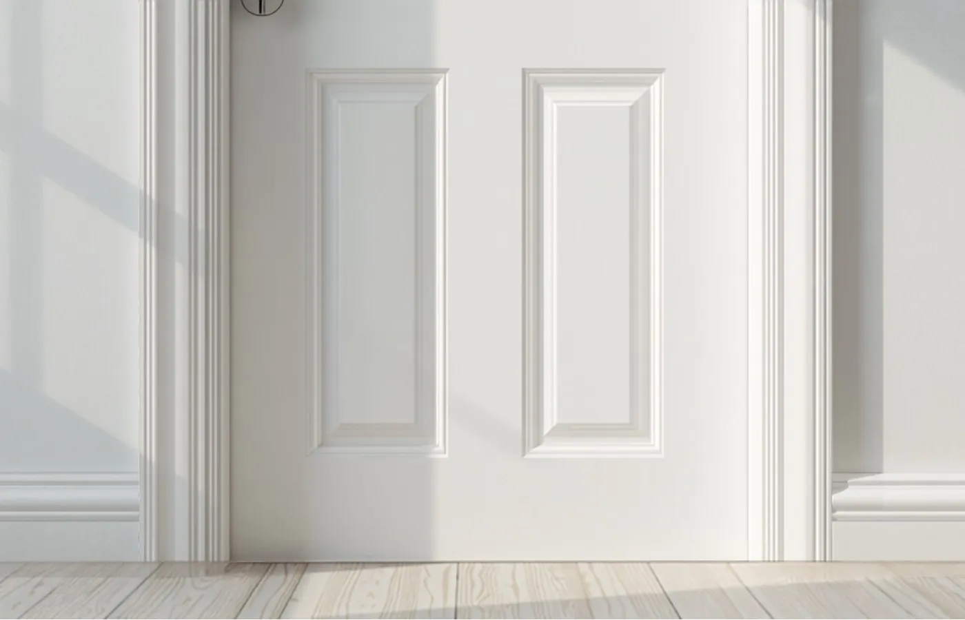 Door and trim painting with crisp clean lines