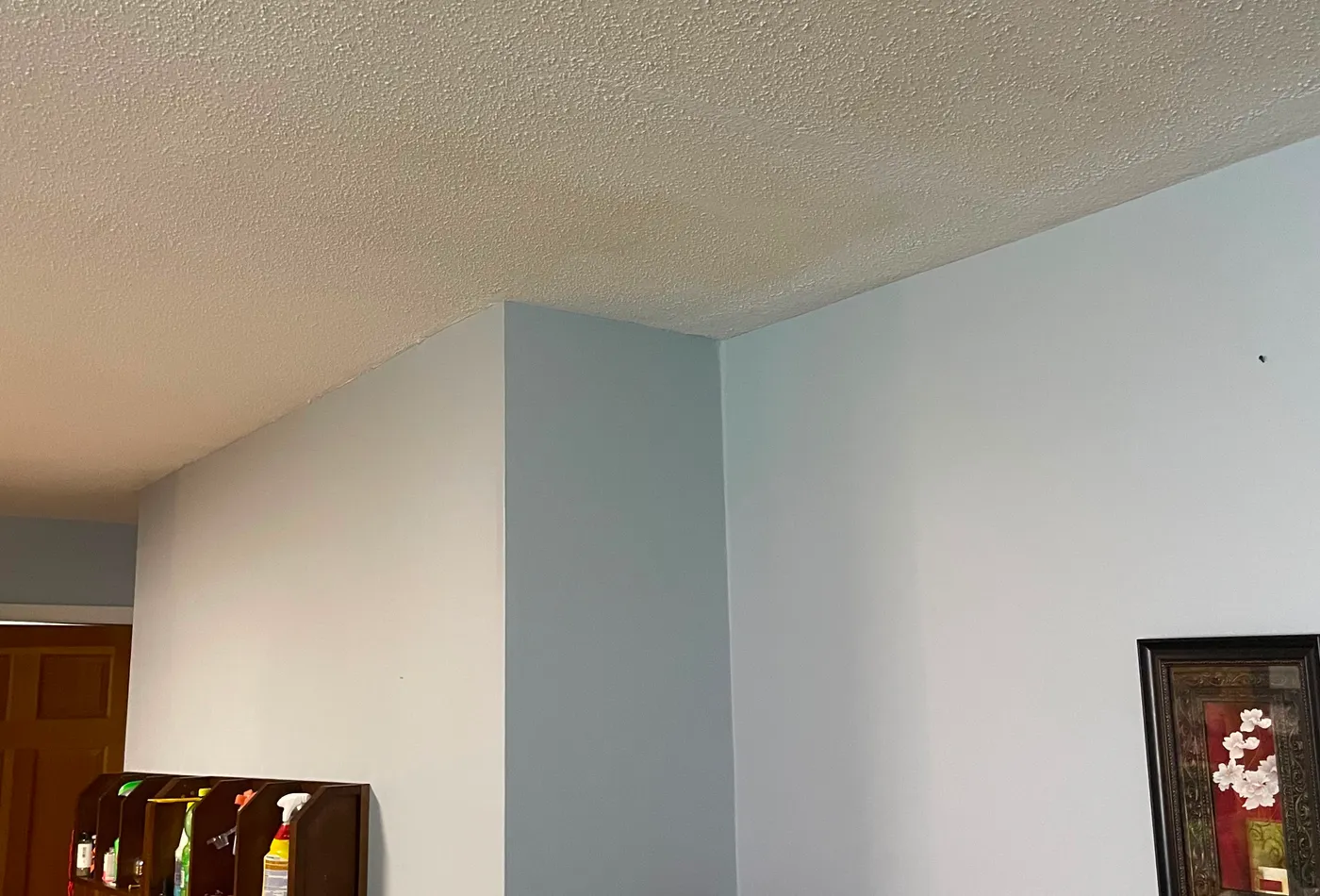 Utility room interior repaint with a clean finish