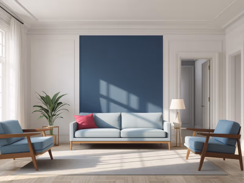 Fresh interior paint finish in a Hampton Roads home