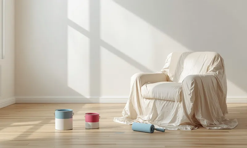 Interior painting project planning and surface preparation