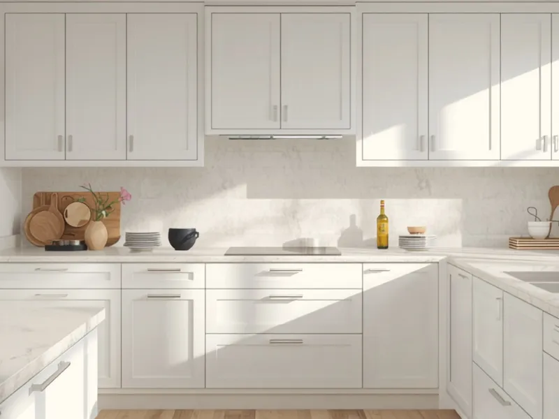 Cabinet painting project with a smooth updated finish